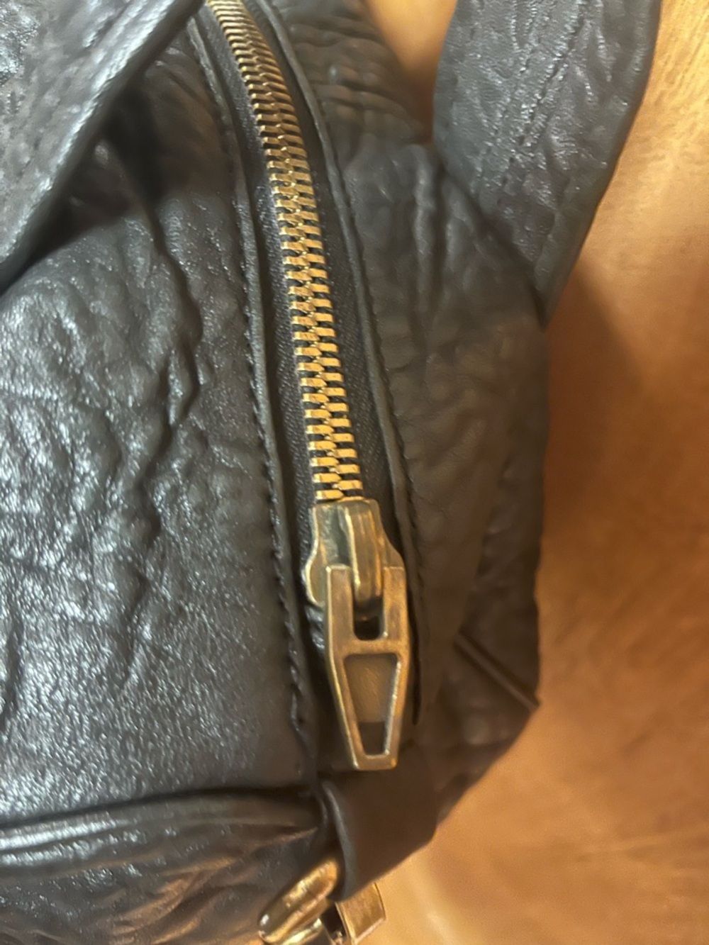 Authentic Alexander Wang Black Rocco Gold Tone Hardware - Picture 4 of 9